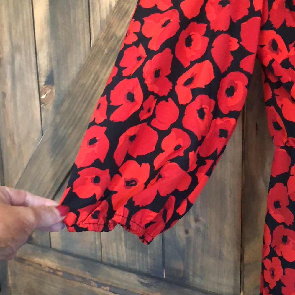 JW Jason Wu Red Poppy Dress XXL - Picture 5 of 8